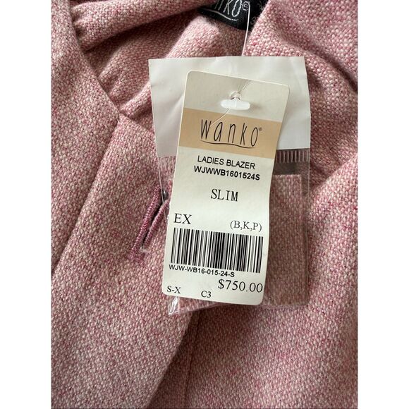 NWT Pink Wool Blend Bouclé 2 Piece Skirt Suit Set Blazer Size S MSRP $1130 - Picture 6 of 10